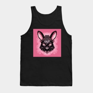 Luxury Black  Rabbit Tank Top